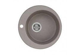 Мойка кухонная Иверия круглая 480мм серый шелк Акватон
